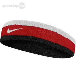 Opaska na głowę Nike Swoosh biało-czerwono-czarna N0001544118OS Nike