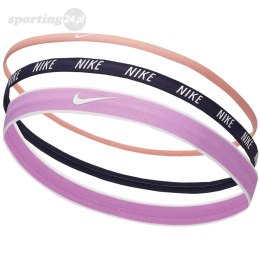 Opaski na głowę Nike Mixed 3 szt. różowa, granatowa, fioletowa N0002548645OS Nike