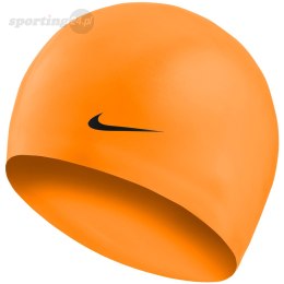 Czepek pływacki Nike Os Solid Junior 8-14 lat pomarańczowy TESS0106-724 Nike