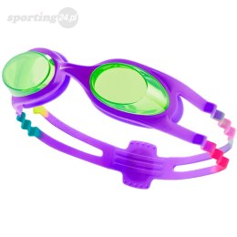 Okulary pływackie Nike Os Chrome Junior 3-6 lat fioletowo-różowe NESSD166-593 Nike