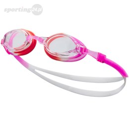 Okulary pływackie Nike Os Chrome Junior 8-14 lat różowo-biało-czerwone NESSD128-670 Nike