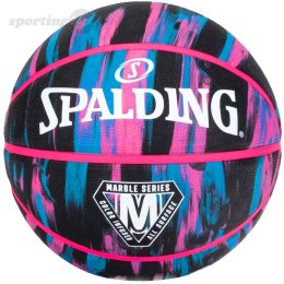 Piłka do koszykówki Spalding Marble czarno-różowa 84400Z Spalding