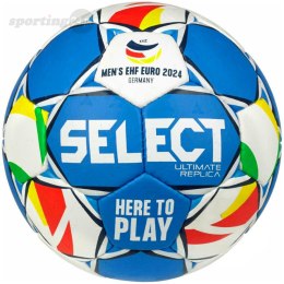 Piłka ręczna Select Ultimate Euro 24 replica EHF Euro biało-niebieska 12829 Select
