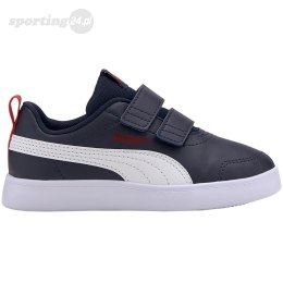 Buty dla dzieci Puma Courtflex v2 V PS granatowo-białe 371543 01 Puma