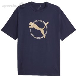 Koszulka męska Puma Better Sportswear Tee granatowa 676062 06 Puma
