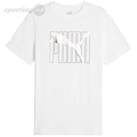 Koszulka męska Puma ESS+ LOGO LAB Holiday Tee biała 675922 02 Puma