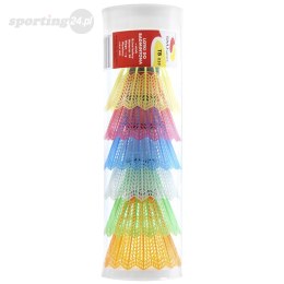 Lotki do badmintona plastikowe TB020 Teloon SMJ 6 szt. kolorowe Smj