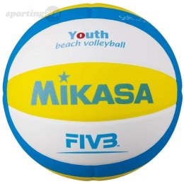 Piłka siatkowa plażowa Mikasa SBV żółto-niebiesko-biała Mikasa