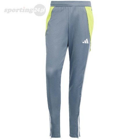 Spodnie męskie adidas Tiro 24 szaro-limonkowe IV6945 Adidas teamwear