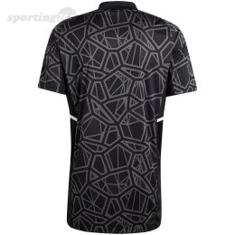 Koszulka męska Condivo 22 Goalkeeper Jersey Short Sleeve czarna HB1619 Adidas teamwear
