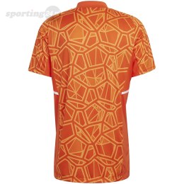 Koszulka męska Condivo 22 Goalkeeper Jersey Short Sleeve pomarańczowa HB1621 Adidas teamwear