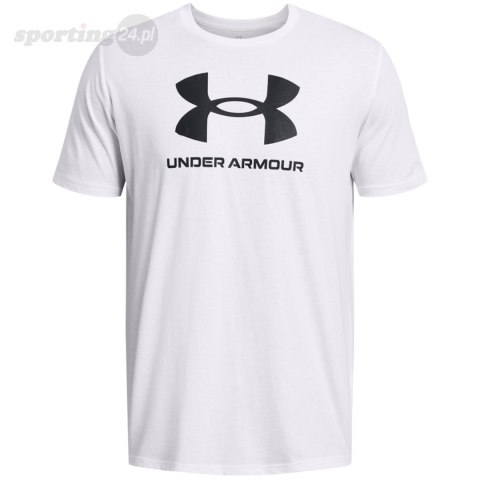 Koszulka męska Under Armour Sportstyle Logo biała 1382911 100 Under Armour