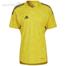 Koszulka męska adidas Condivo 22 Goalkeeper Jersey Short Sleeve żółta HF0138 Adidas teamwear