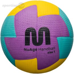 Piłka ręczna Meteor Nuage Junior 1 fioletowo-błękitno-żółta 16691 Meteor