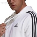 Bluza męska adidas Essentials Fleece 3-Stripes Hoodie biała GU2522 Adidas