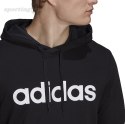 Bluza męska adidas Essentials French Terry Linear Logo Hoodie czarna GK9064 Adidas