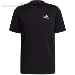 Koszulka męska adidas D2M Plain czarna GM2090 Adidas