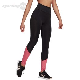 Legginsy damskie adidas Designed To Move Bi czarno-różowe GT0172 Adidas