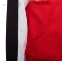 Bluza dla dzieci adidas Colorblock Fleece Hoodie czerwona HC5657 Adidas