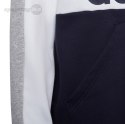 Bluza dla dzieci adidas Colorblock Fleece biało-granatowa HC5659 Adidas