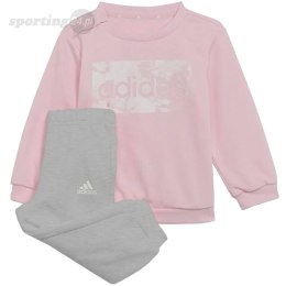 Dres dla dzieci adidas I Lin ft Jogger różowo-szary H65821 Adidas
