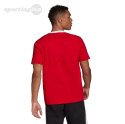Koszulka męska adidas Essentials Colorblock Single Jersey Tee biało-czerwona HE4330 Adidas
