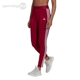 Legginsy damskie adidas Loungewear Essentials 3-Stripes czerwone HD1826 Adidas