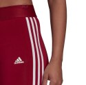 Legginsy damskie adidas Loungewear Essentials 3-Stripes czerwone HD1826 Adidas