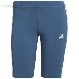 Spodenki damskie adidas Essentials 3-Stripes Bike Shorts niebieskie HD1803 Adidas