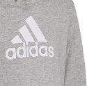 Bluza dla dzieci adidas Colourblock Hoodie szaro-czarna HN8563 Adidas