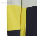 Bluza dla dzieci adidas Colourblock Hoodie szaro-żółto-czarna HN8567 Adidas