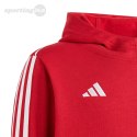 Bluza dla dzieci adidas Tiro 23 League Sweat Hoodie czerwono-biała HS3607 Adidas