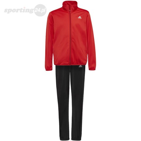 Dres dla dzieci adidas Essentials Track Suit czerwono-czarny HP0846 Adidas