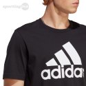 Koszulka męska adidas Essentials Single Jersey Big Logo czarno-biała IC9347 Adidas