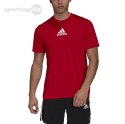 Koszulka męska adidas Primeblue Designed To Move Sport 3-Stripes Tee czerwona GM4318 Adidas