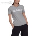 Koszulka damska adidas Loungwear Essentials Slim Logo szara HL2053 Adidas