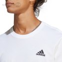 Koszulka męska adidas Essentials Single Embroidered Small Logo biała IC9286 Adidas