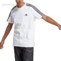 Koszulka męska adidas Essentials Single Jersey 3-Stripes Tee biała IC9336 Adidas