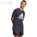 Koszulka męska adidas Essentials Single Jersey 3-Stripes Tee granatowa IC9348 Adidas