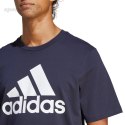 Koszulka męska adidas Essentials Single Jersey 3-Stripes Tee granatowa IC9348 Adidas
