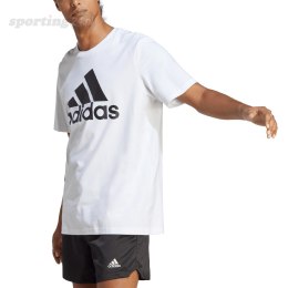 Koszulka męska adidas Essentials Single Jersey Big Logo Tee biała IC9349 Adidas