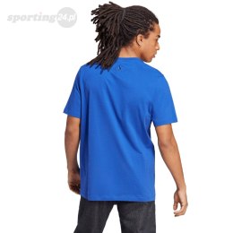Koszulka męska adidas Essentials Single Jersey Big Logo niebieska IC9351 Adidas