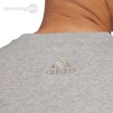 Koszulka męska adidas Essentials Single Jersey Linear Embroidered Logo Tee szara IC9277 Adidas