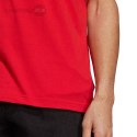 Koszulka męska adidas Essentials Single Jersey Linear Embroidered Logo czerwona IC9278 Adidas