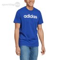 Koszulka męska adidas Essentials Single Jersey Linear Embroidered Logo niebieska IC9279 Adidas