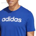 Koszulka męska adidas Essentials Single Jersey Linear Embroidered Logo niebieska IC9279 Adidas