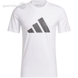 Koszulka męska adidas Inline Basketball Graphic biała IC1856 Adidas