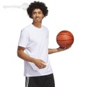 Koszulka męska adidas Lil Stripe Spring Break Graphic Short Sleeve Basketball Tee biała IC1868 Adidas