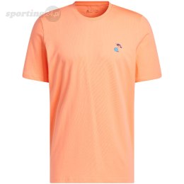 Koszulka męska adidas Lil Stripe Spring Break Graphic Short Sleeve Basketball Tee koralowa IC1869 Adidas