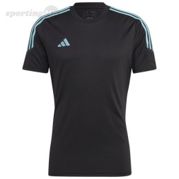 Koszulka męska adidas Tiro 23 Club Training Jersey czarno-niebieska IC1590 Adidas